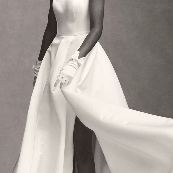 Anthropologie Elegant White Wedding Dress - Picture 4 of 8